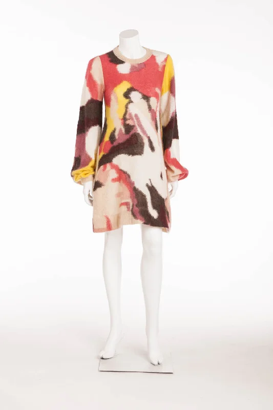 Great Bargains Sonia Rykiel - Multicolor Long Sleeve Sweater Dress with Pockets - FR 38