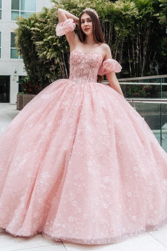 Value Deals Strapless Puff Sleeve Ball Gown by GLS Gloria GL3505