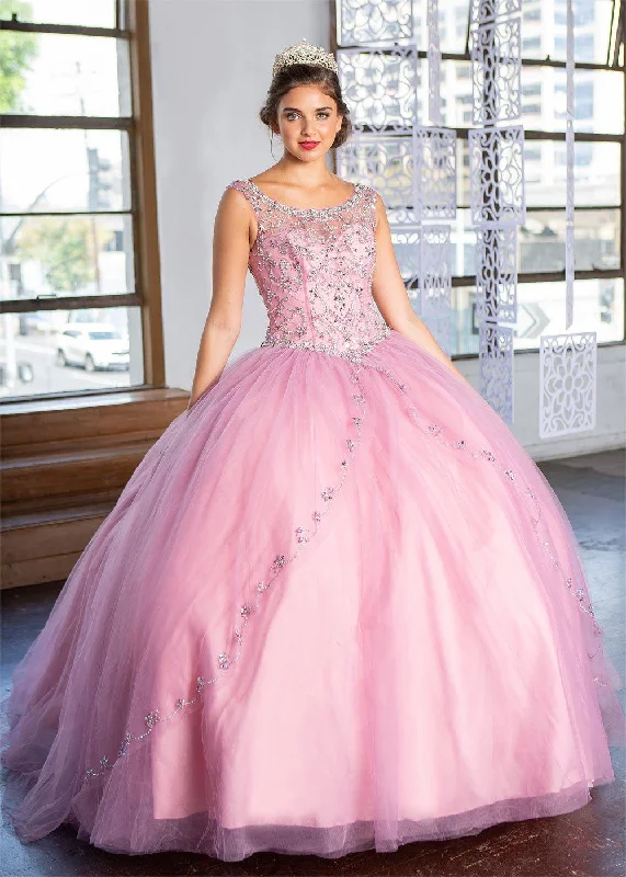 New Arrival Beaded Illusion Quinceanera Dress by Calla KY77621