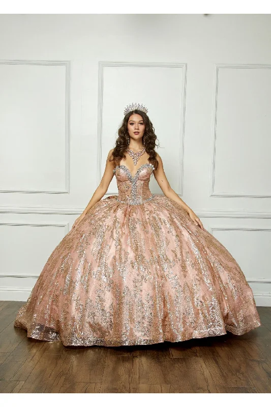 Savings Bonanza Strapless Sheer Corset Ball Gown by Petite Adele PQ1058