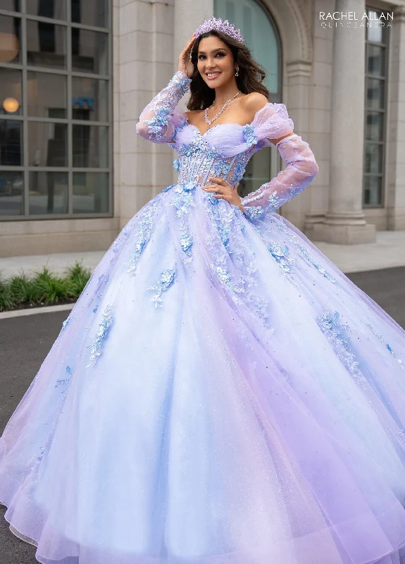 Instant Savings Off Shoulder Corset Quinceanera Dress by Rachel Allan RQ2188