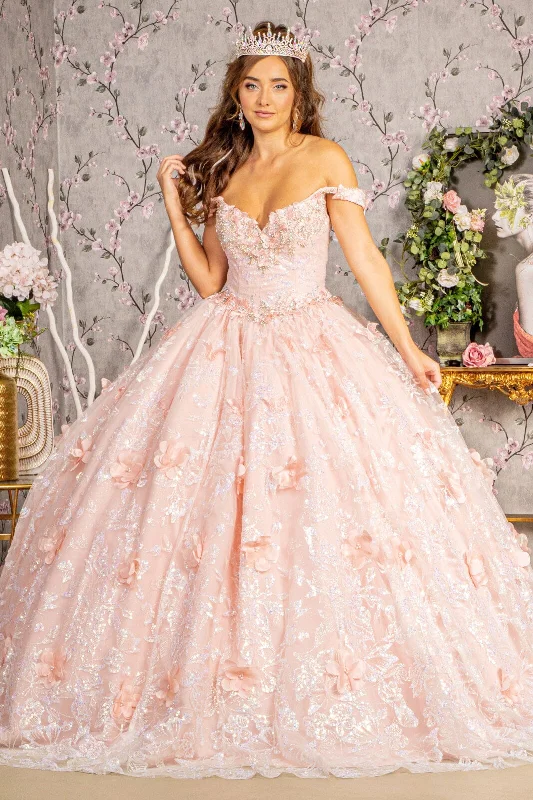 Amazing Deals 3D Butterfly Sleeveless Ball Gown by Elizabeth K GL3183