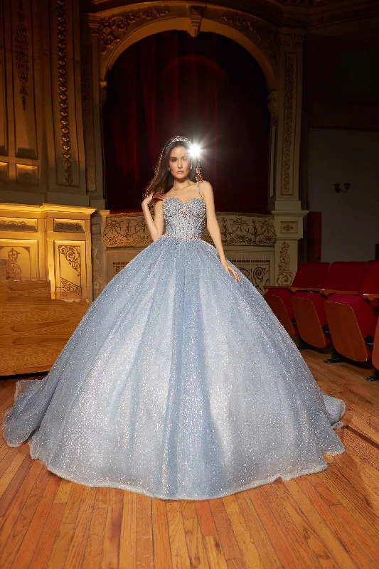 Seasonal Clearance Sleeveless Beaded Quinceanera Dress by Ragazza DV96-596