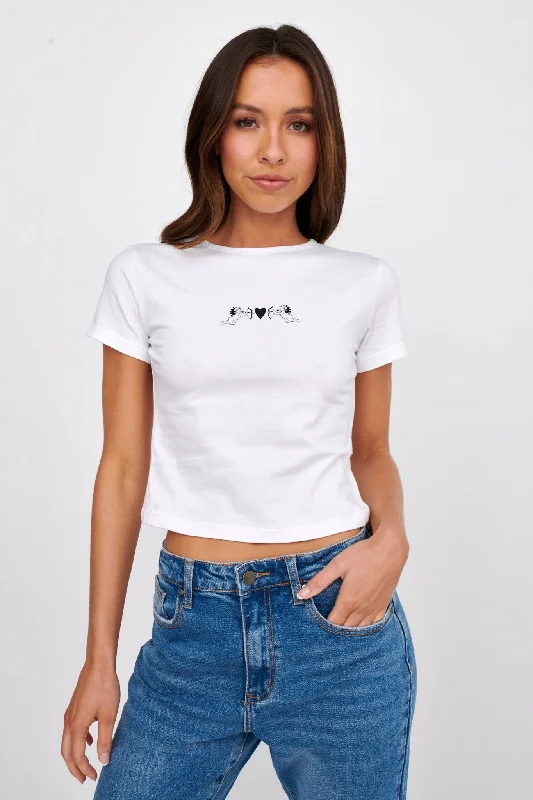 Great Deals LIONESS Angels Baby Tee Porcelain