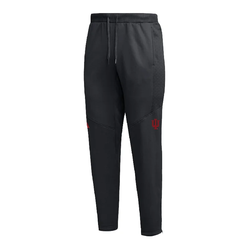 Savings Spectacular Indiana Hoosiers Adidas Sideline Tapered Black Pant