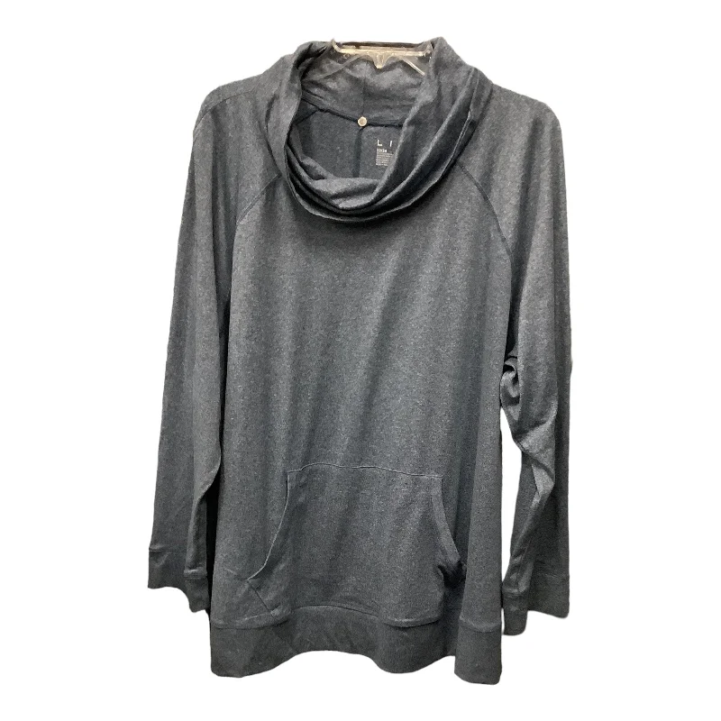 Grand Opening Sale Athletic Top Long Sleeve Collar By Livi Active  Size: 2x