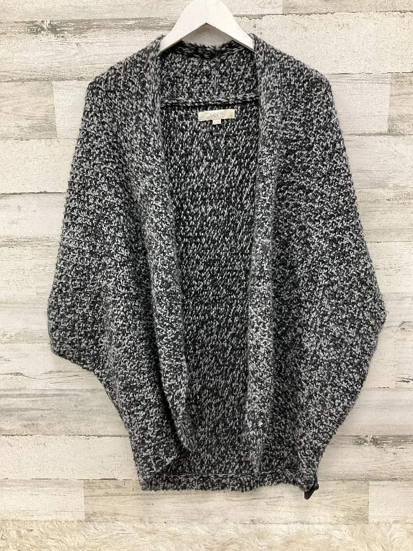 Overstock Sale Cardigan By Loft In Grey & White, Size: M