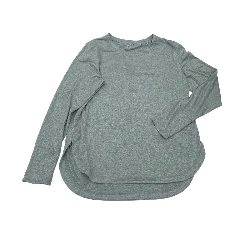 Special Promotion GREEN ATHLETIC TOP LS COLLAR by ATHLETA Size:L