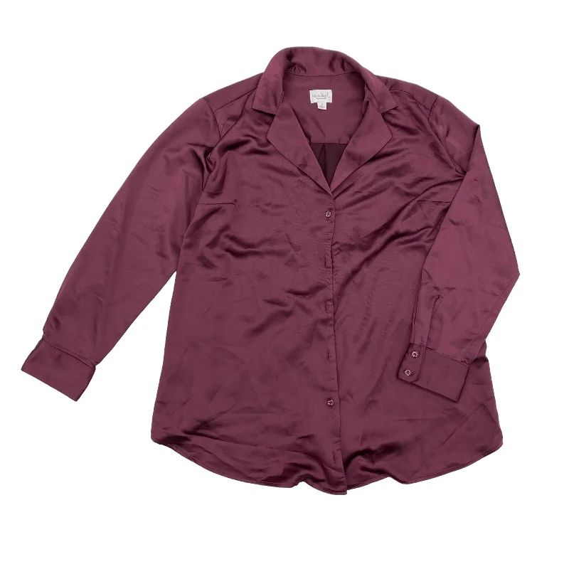 Last Chance RED BLOUSE LS by INGRID & ISABEL Size:S