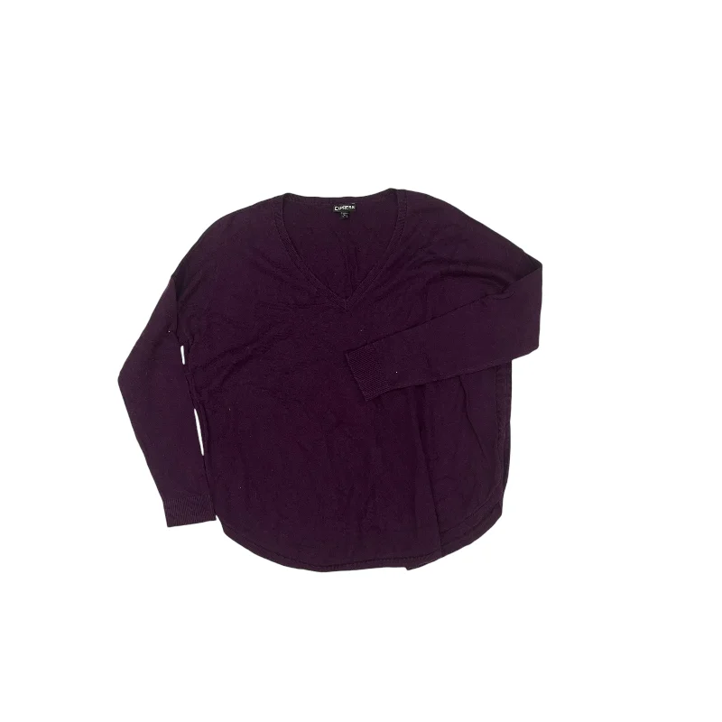 Sweater By Express In Purple, Size:S