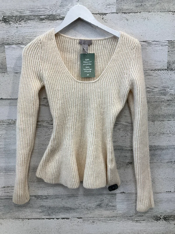 Sweater By H&m In Cream, Size: S