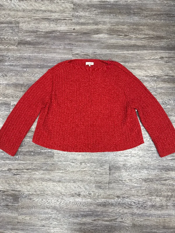 Sweater By Lafayette 148 In Red, Size: Xl