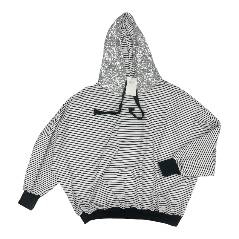 Buy More, Save More Sweatshirt Hoodie By Andree By Unit In Black & White, Size:2X