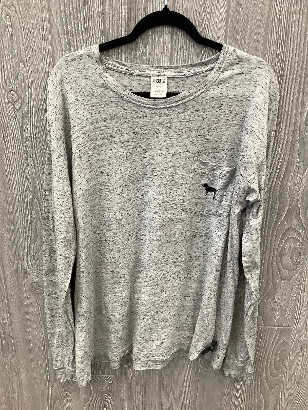 Today’s Deal Top Long Sleeve By Pink In Grey, Size: L