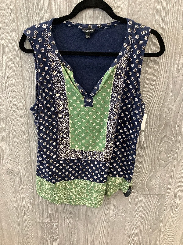 Unbeatable Prices Top Sleeveless By Lucky Brand In Blue & Green, Size: Xl