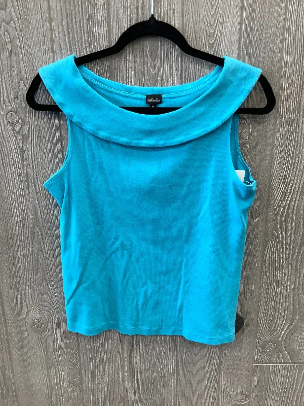 Limited Availability Top Sleeveless By Rafaella In Blue, Size: M