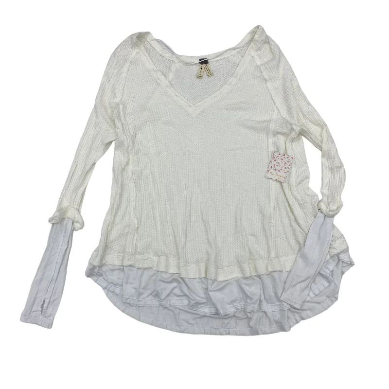Special Price White Tunic Long Sleeve Free People, Size S