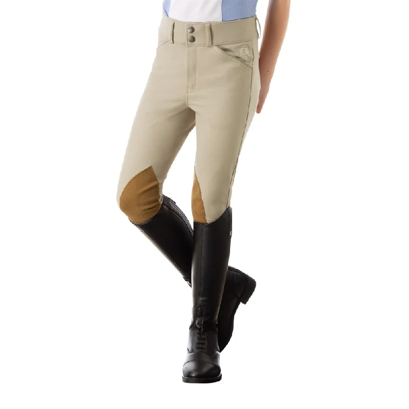 Equinavia Tuva Kids Show Knee Patch Breeches - Tan E36003