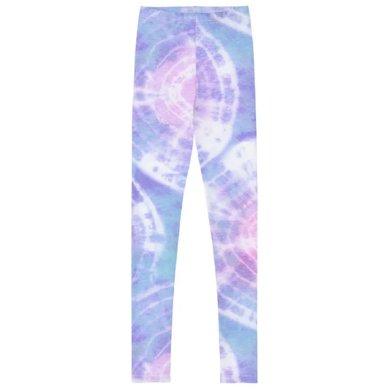 Tween Girls (8-20) UPF Swim Leggings - Pastel Tie Dye