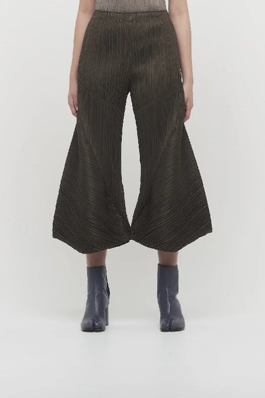 Pleats Please Issey Miyake Thicker Bottoms 2 in Khaki